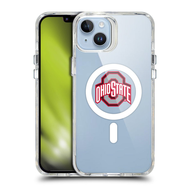 Ohio State University Logo Icon Plain SHOCKPROOF BUMPER CASE COMPATIBLE WITH Apple iPhone 14 Plus & MAGSAFE