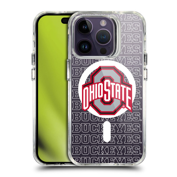 Ohio State University Logo Icon Outline Buckeyes SHOCKPROOF BUMPER CASE COMPATIBLE WITH Apple iPhone 14 Pro & MAGSAFE