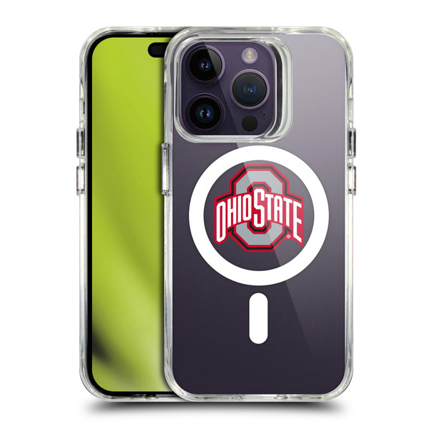 Ohio State University Logo Icon Plain SHOCKPROOF BUMPER CASE COMPATIBLE WITH Apple iPhone 14 Pro & MAGSAFE