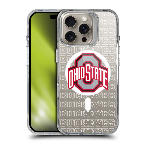 Ohio State University Logo Icon Outline Buckeyes SHOCKPROOF BUMPER CASE COMPATIBLE WITH Apple iPhone 16 Pro & MAGSAFE