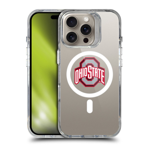 Ohio State University Logo Icon Plain SHOCKPROOF BUMPER CASE COMPATIBLE WITH Apple iPhone 16 Pro & MAGSAFE