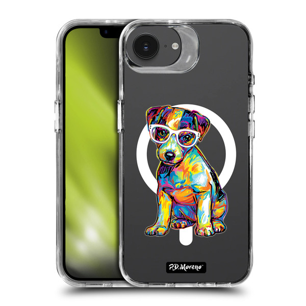 P.D. Moreno Gothic Art Jack Russell SHOCKPROOF BUMPER CASE COMPATIBLE WITH Apple iPhone 16e & MAGSAFE