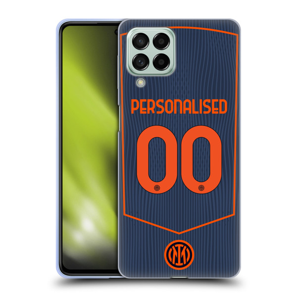 Custom Customised Personalised Inter Milan 2025/26 Players Home Kit Third Soft Gel Case for Samsung Galaxy M53 (2022)