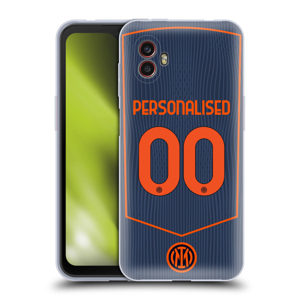 Custom Customised Personalised Inter Milan 2025/26 Players Home Kit Third Soft Gel Case for Samsung Galaxy Xcover6 Pro/Pro2