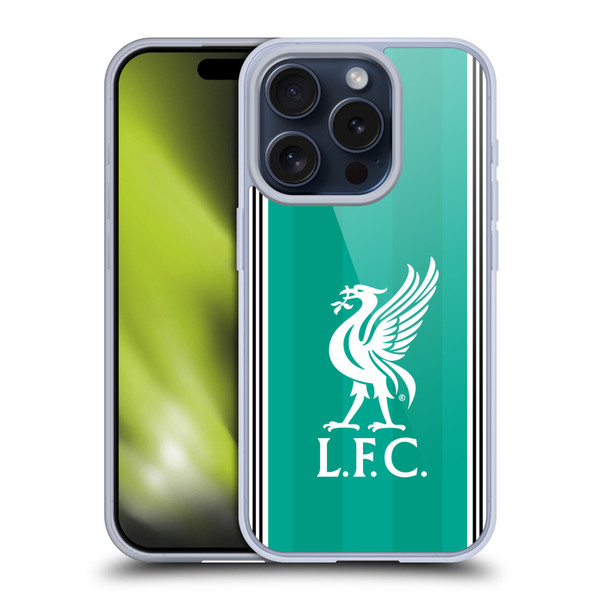 Liverpool Football Club 2025/26 Kit Third Soft Gel Case for Apple iPhone 15 Pro