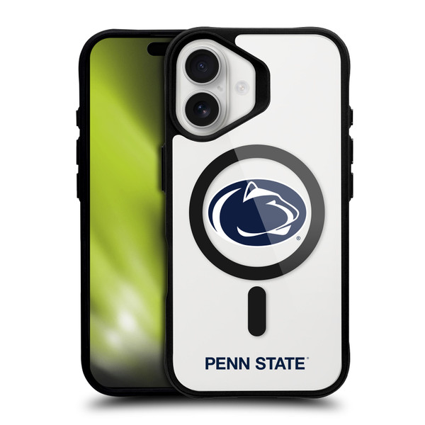 Pennsylvania State University PSU The Pennsylvania State University Logotype BLACK SHOCKPROOF BUMPER CASE COMPATIBLE WITH Apple iPhone 16 & MAGSAFE