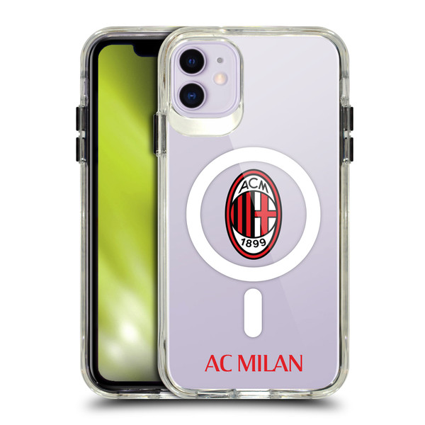 AC Milan Logo Icon Crest Logotype SHOCKPROOF BUMPER CASE COMPATIBLE WITH  & MAGSAFE Apple iPhone 11