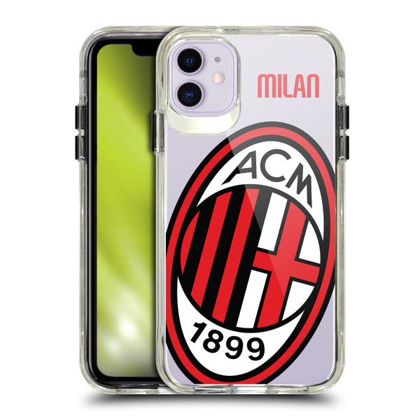 AC Milan Logo Icon Crest Oversized SHOCKPROOF BUMPER CASE COMPATIBLE WITH  & MAGSAFE Apple iPhone 11