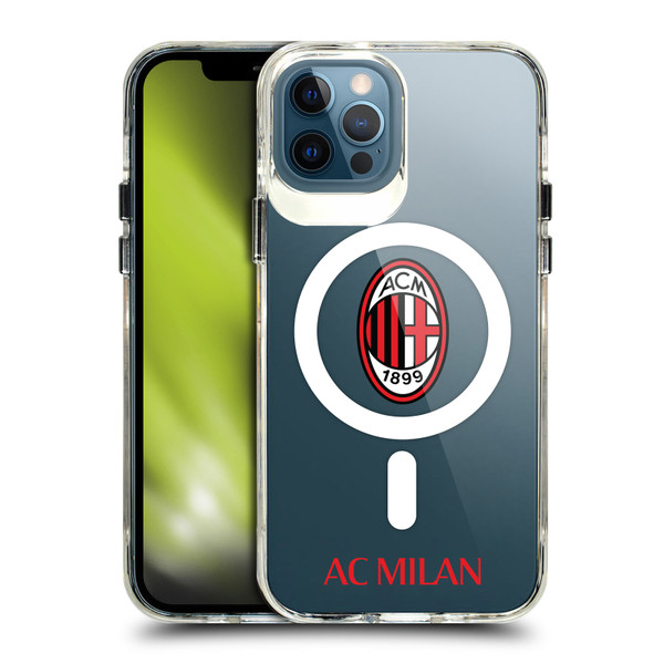 AC Milan Logo Icon Crest Logotype SHOCKPROOF BUMPER CASE COMPATIBLE WITH  & MAGSAFE Apple iPhone 12 / iPhone 12 Pro