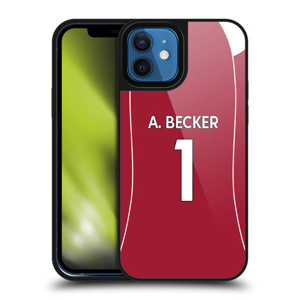 Liverpool Football Club 2025/26 Players Home Kit 1st Group Alisson Becker Gel Armour Case For Apple iPhone 12 / iPhone 12 Pro