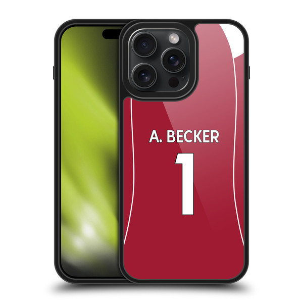 Liverpool Football Club 2025/26 Players Home Kit 1st Group Alisson Becker Gel Armour Case For Apple iPhone 15 Pro Max