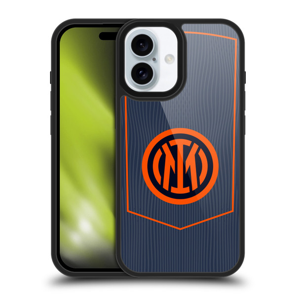Fc Internazionale Milano 2025/26 Crest Kit Third Gel Armour Case For Apple iPhone 16