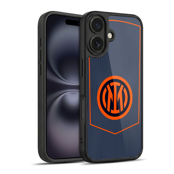 Fc Internazionale Milano 2025/26 Crest Kit Third Gel Armour Case For Apple iPhone 16