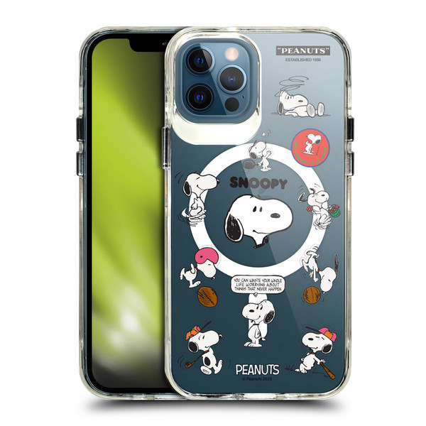 Peanuts Snoopy & Friends Fun Moments SHOCKPROOF BUMPER CASE COMPATIBLE WITH  & MAGSAFE Apple iPhone 12 / iPhone 12 Pro