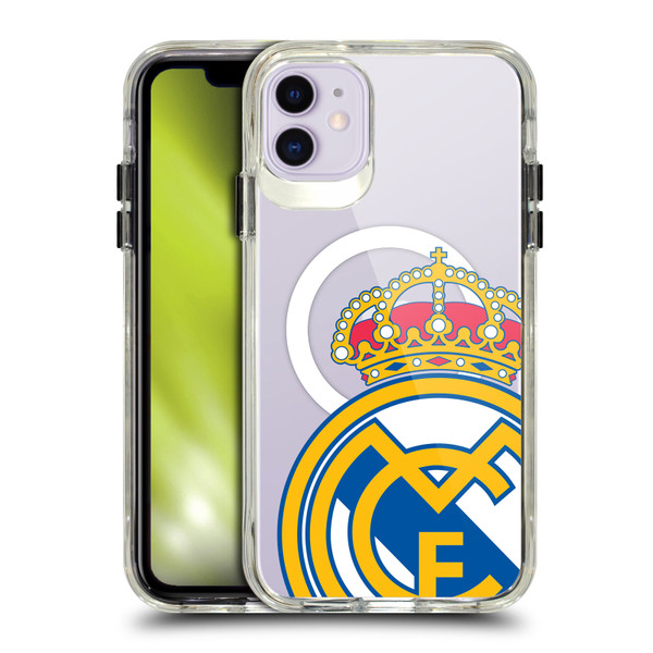 Real Madrid CF Logo Icon Crest Oversized SHOCKPROOF BUMPER CASE COMPATIBLE WITH  & MAGSAFE Apple iPhone 11