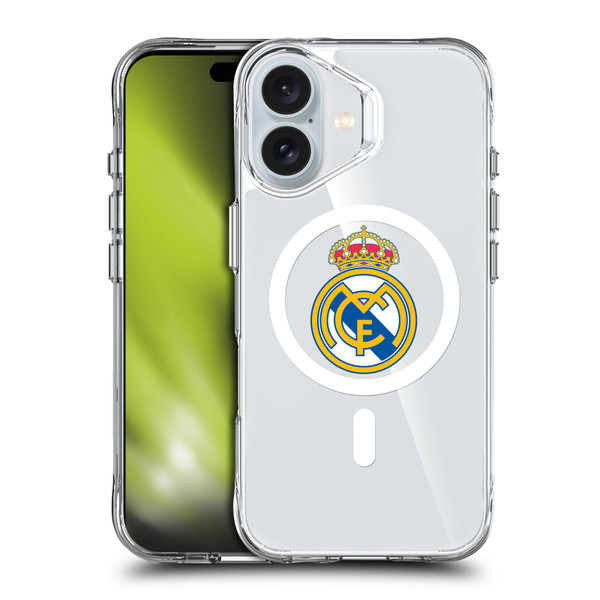Real Madrid CF Logo Icon Crest SHOCKPROOF BUMPER CASE COMPATIBLE WITH  & MAGSAFE Apple iPhone 16