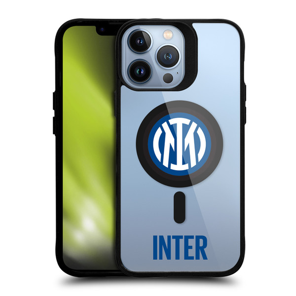 Fc Internazionale Milano Logo Icon Crest Inter BLACK SHOCKPROOF BUMPER CASE COMPATIBLE WITH  & MAGSAFE Apple iPhone 13 Pro Max