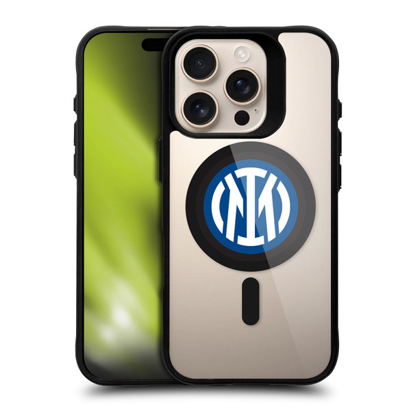 Fc Internazionale Milano Logo Icon Crest BLACK SHOCKPROOF BUMPER CASE COMPATIBLE WITH  & MAGSAFE Apple iPhone 16 Pro