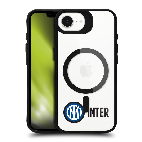 Fc Internazionale Milano Logo Icon Crest Minimalist BLACK SHOCKPROOF BUMPER CASE COMPATIBLE WITH Apple iPhone 16e / Apple iPhone 17e & MAGSAFE