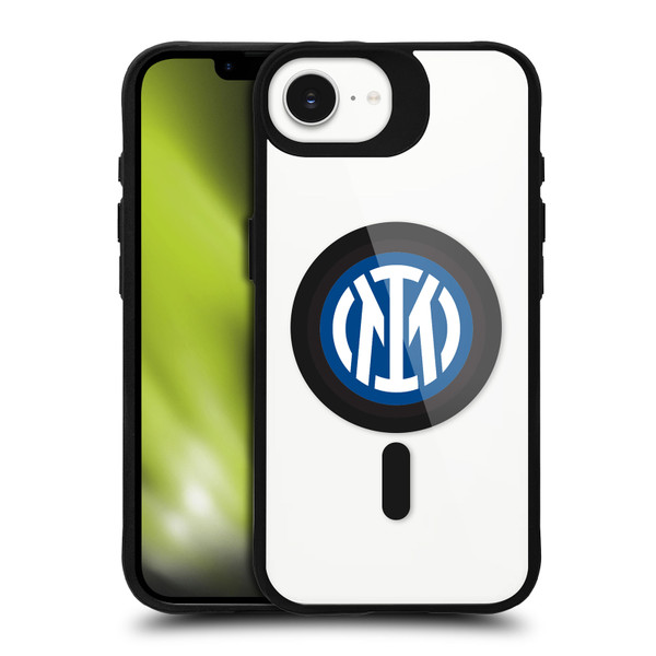 Fc Internazionale Milano Logo Icon Crest BLACK SHOCKPROOF BUMPER CASE COMPATIBLE WITH Apple iPhone 16e / Apple iPhone 17e & MAGSAFE