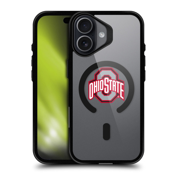 Ohio State University Logo Icon Plain BLACK SHOCKPROOF BUMPER CASE COMPATIBLE WITH  & MAGSAFE Apple iPhone 17