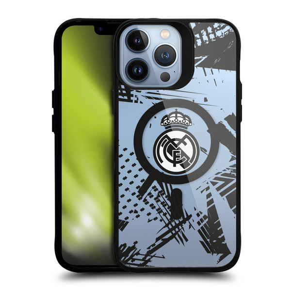 Real Madrid CF Logo Icon Urban BLACK SHOCKPROOF BUMPER CASE COMPATIBLE WITH  & MAGSAFE Apple iPhone 13 Pro Max