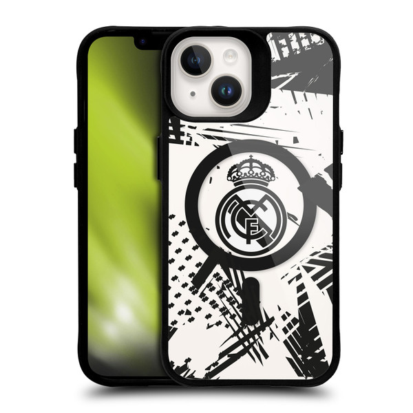 Real Madrid CF Logo Icon Urban BLACK SHOCKPROOF BUMPER CASE COMPATIBLE WITH  & MAGSAFE Apple iPhone 14