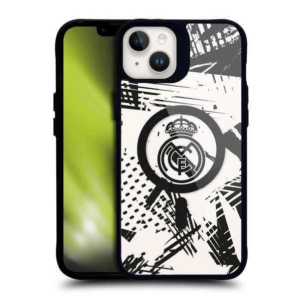 Real Madrid CF Logo Icon Urban BLACK SHOCKPROOF BUMPER CASE COMPATIBLE WITH  & MAGSAFE Apple iPhone 14 Plus