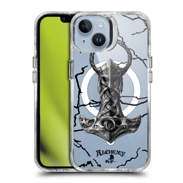 Alchemy Gothic Gothic Art Mjolnir Hammer SHOCKPROOF BUMPER CASE COMPATIBLE WITH  & MAGSAFE Apple iPhone 14