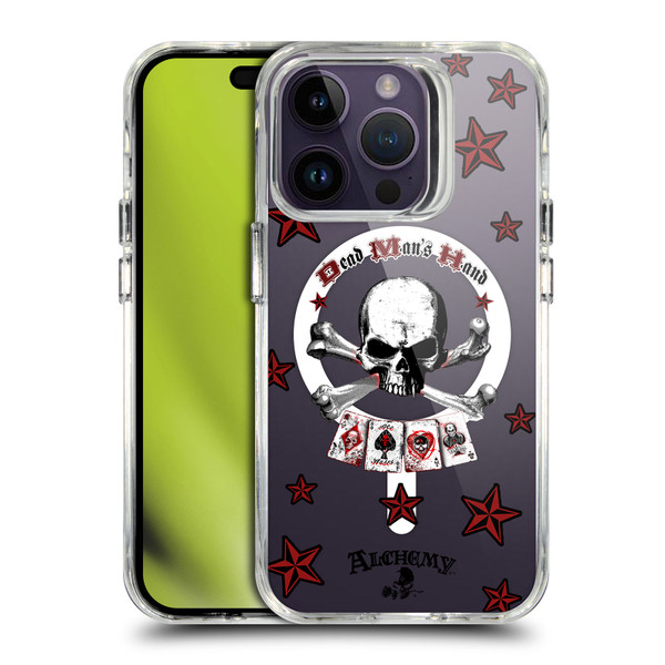 Alchemy Gothic Gothic Art Dead Man's Hand SHOCKPROOF BUMPER CASE COMPATIBLE WITH  & MAGSAFE Apple iPhone 14 Pro