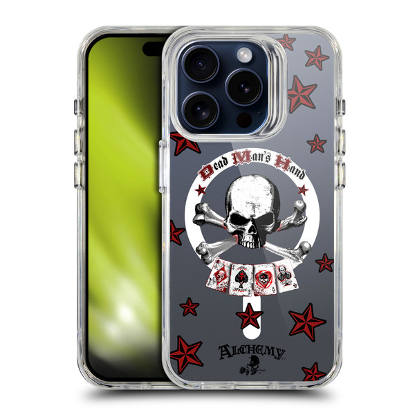 Alchemy Gothic Gothic Art Dead Man's Hand SHOCKPROOF BUMPER CASE COMPATIBLE WITH  & MAGSAFE Apple iPhone 15 Pro