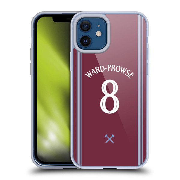 West Ham United FC 2025/26 Players Home Kit James Ward-Prowse Soft Gel Case for Apple iPhone 12 / iPhone 12 Pro