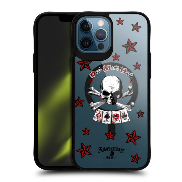 Alchemy Gothic Gothic Art Dead Man's Hand BLACK SHOCKPROOF BUMPER CASE COMPATIBLE WITH Apple iPhone 12 Pro Max & MAGSAFE