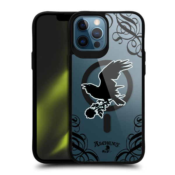 Alchemy Gothic Gothic Art Nevermore BLACK SHOCKPROOF BUMPER CASE COMPATIBLE WITH Apple iPhone 12 Pro Max & MAGSAFE