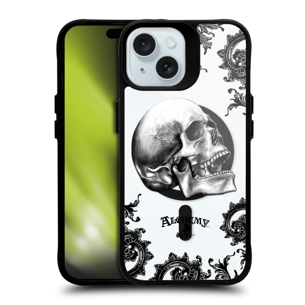 Alchemy Gothic Gothic Art De Profundis BLACK SHOCKPROOF BUMPER CASE COMPATIBLE WITH Apple iPhone 15 & MAGSAFE