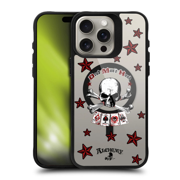 Alchemy Gothic Gothic Art Dead Man's Hand BLACK SHOCKPROOF BUMPER CASE COMPATIBLE WITH Apple iPhone 15 Pro Max & MAGSAFE