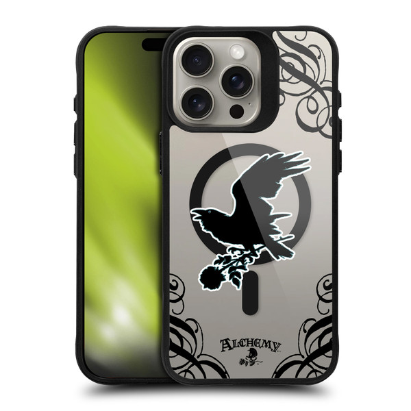 Alchemy Gothic Gothic Art Nevermore BLACK SHOCKPROOF BUMPER CASE COMPATIBLE WITH Apple iPhone 15 Pro Max & MAGSAFE