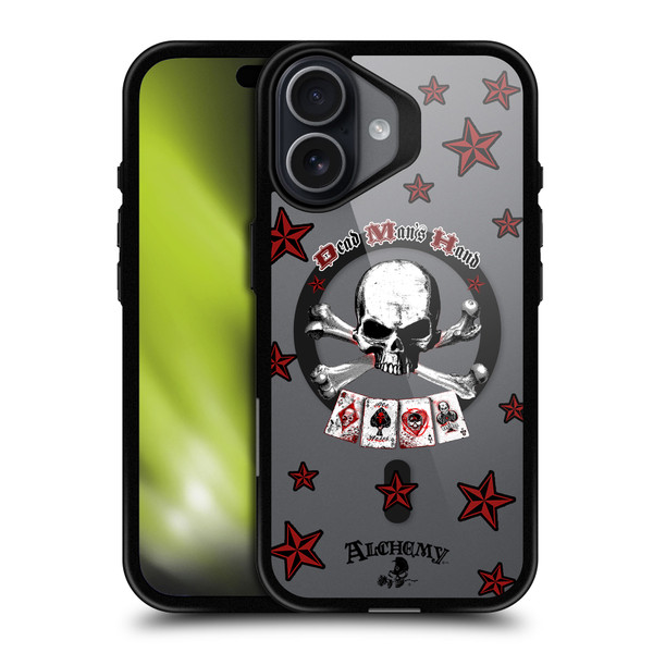 Alchemy Gothic Gothic Art Dead Man's Hand BLACK SHOCKPROOF BUMPER CASE COMPATIBLE WITH Apple iPhone 17 & MAGSAFE