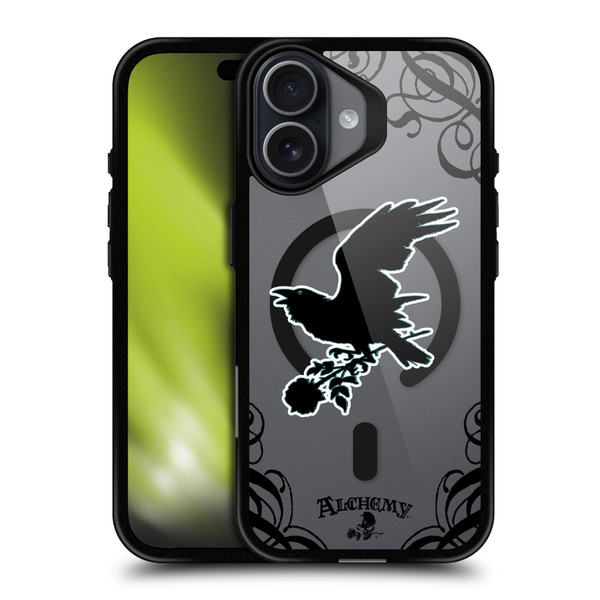 Alchemy Gothic Gothic Art Nevermore BLACK SHOCKPROOF BUMPER CASE COMPATIBLE WITH Apple iPhone 17 & MAGSAFE