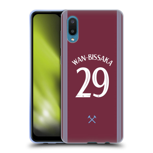 West Ham United FC 2025/26 Players Home Kit Aaron Wan-Bissaka Soft Gel Case for Samsung Galaxy A02/M02 (2021)