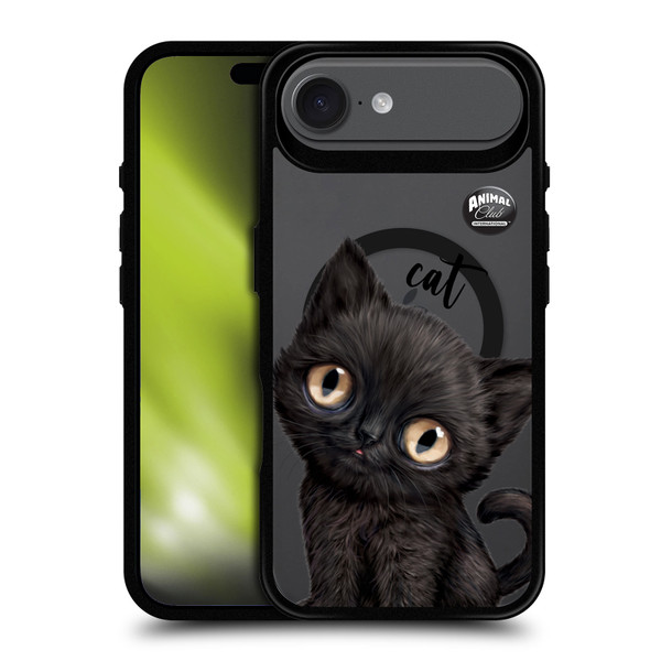 Animal Club International Icons Cat BLACK SHOCKPROOF BUMPER CASE COMPATIBLE WITH  & MAGSAFE Apple iPhone 17 Air