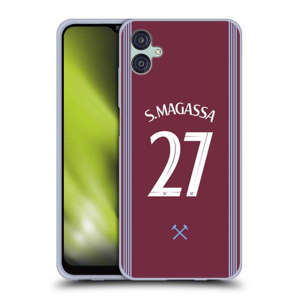 West Ham United FC 2025/26 Players Home Kit Soungoutou Magassa Soft Gel Case for Samsung Galaxy M04 5G / A04e