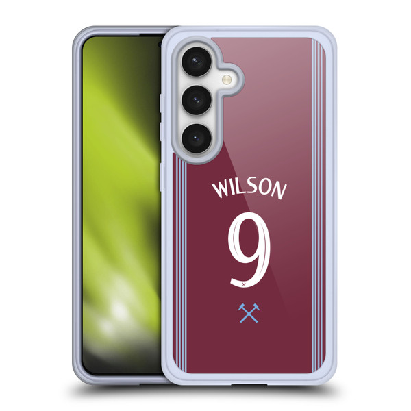 West Ham United FC 2025/26 Players Home Kit Callum Wilson Soft Gel Case for Samsung Galaxy S24 5G