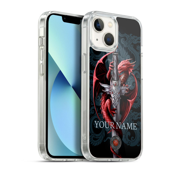 Custom Customised Personalised Anne Stokes Art Dagger Soft Gel Case for Apple iPhone 13