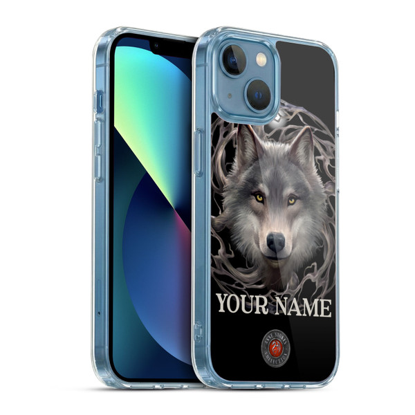 Custom Customised Personalised Anne Stokes Art Night Forest Soft Gel Case for Apple iPhone 13 Mini & MagSafe