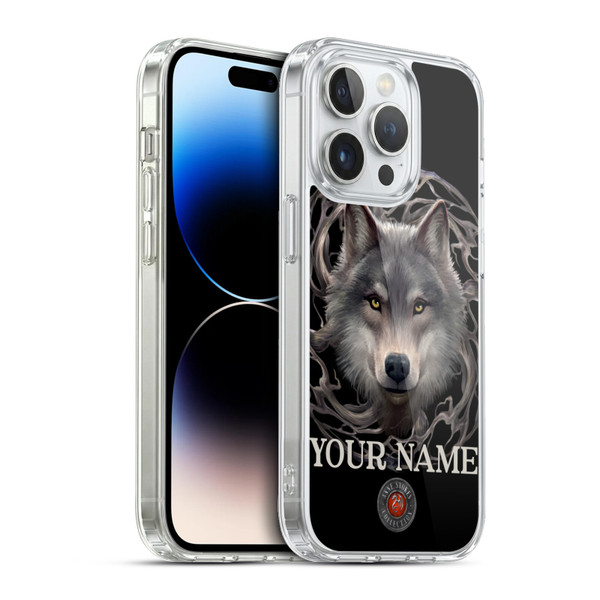 Custom Customised Personalised Anne Stokes Art Night Forest Soft Gel Case for Apple iPhone 13 Pro & MagSafe