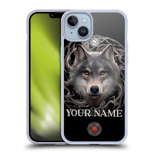 Custom Customised Personalised Anne Stokes Art Night Forest Soft Gel Case for Apple iPhone 14 Plus