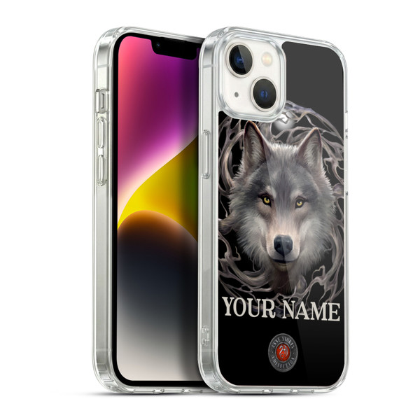 Custom Customised Personalised Anne Stokes Art Night Forest Soft Gel Case for Apple iPhone 14 Plus & MagSafe