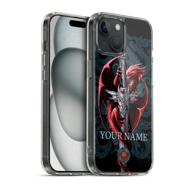 Custom Customised Personalised Anne Stokes Art Dagger Soft Gel Case for Apple iPhone 15 & MagSafe