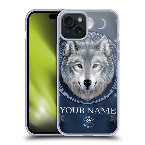 Custom Customised Personalised Anne Stokes Art Lunar Soft Gel Case for Apple iPhone 15 Plus
